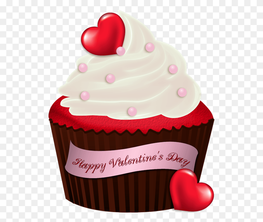 531x651 Cupcake Png / Día De San Valentín Hd Png