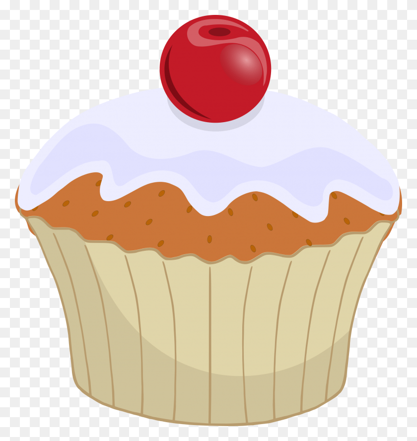 2260x2400 Cupcake Muffin Frosting Amp Icing Cherry Clip Art Transparent Cupcake Clipart, Cream, Cake, Dessert HD PNG Download