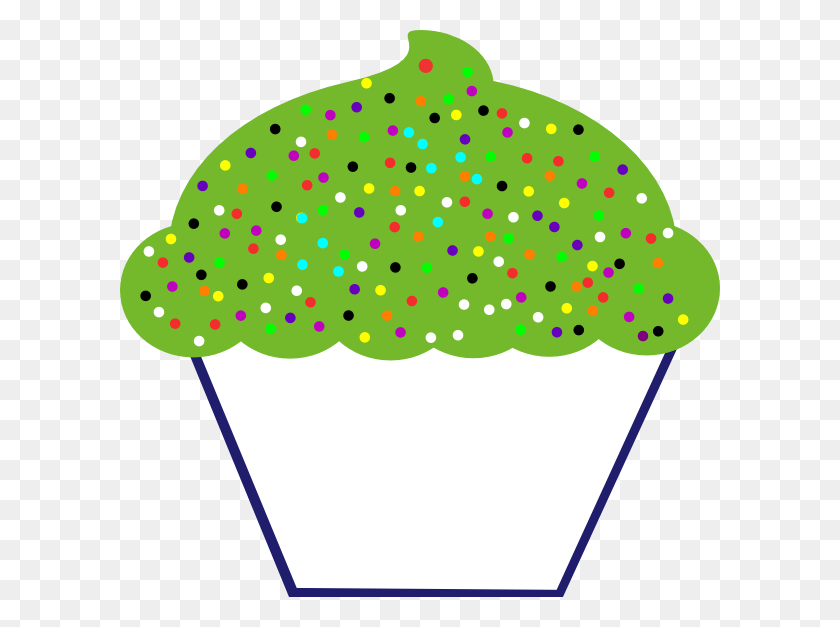 600x567 Cupcakeguate Verde Azul Blanco Clip Art Purple Cup Cake Clipart, Icing, Cream, Dessert HD PNG Download