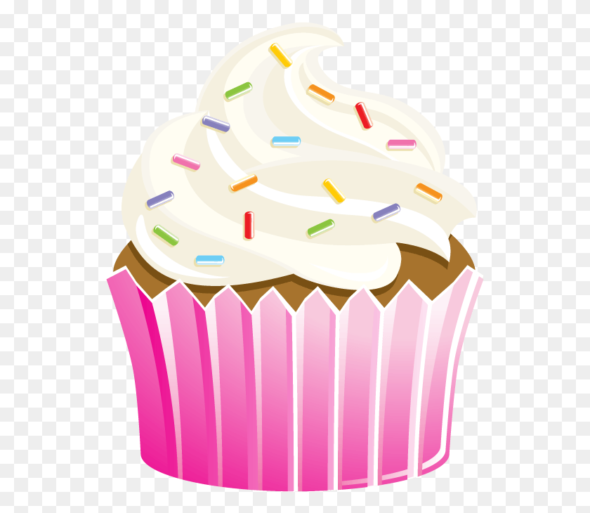 539x670 Cupcakes Animados Dibujo De Pasteleria, Cupcake, Cream, Cake HD PNG Download