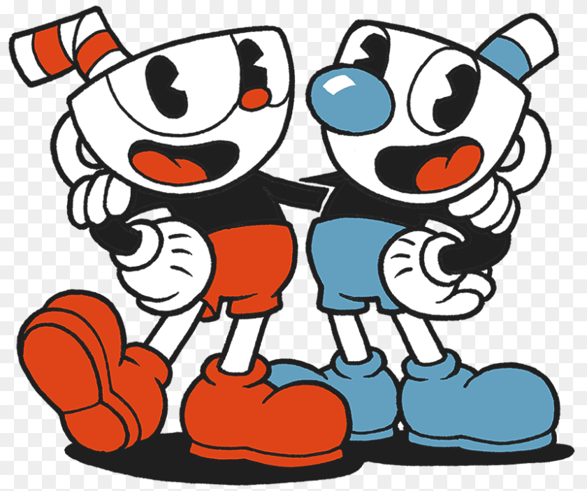 Cuphead And Mugman, Face, Head, Person, Animal Transparent PNG