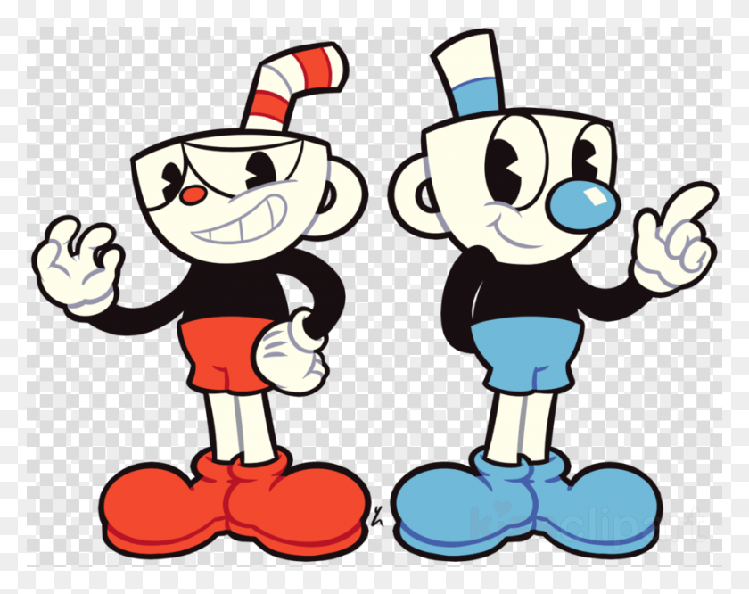 900x700 Cuphead Clipart Cuphead Drawing Clip Art Cuphead And Mugman, Texture, Polka Dot, Rattle HD PNG Download