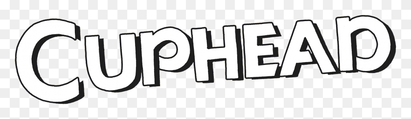 2251x531 Логотип Cuphead Cuphead, Текст, Алфавит, Бумага Hd Png Скачать