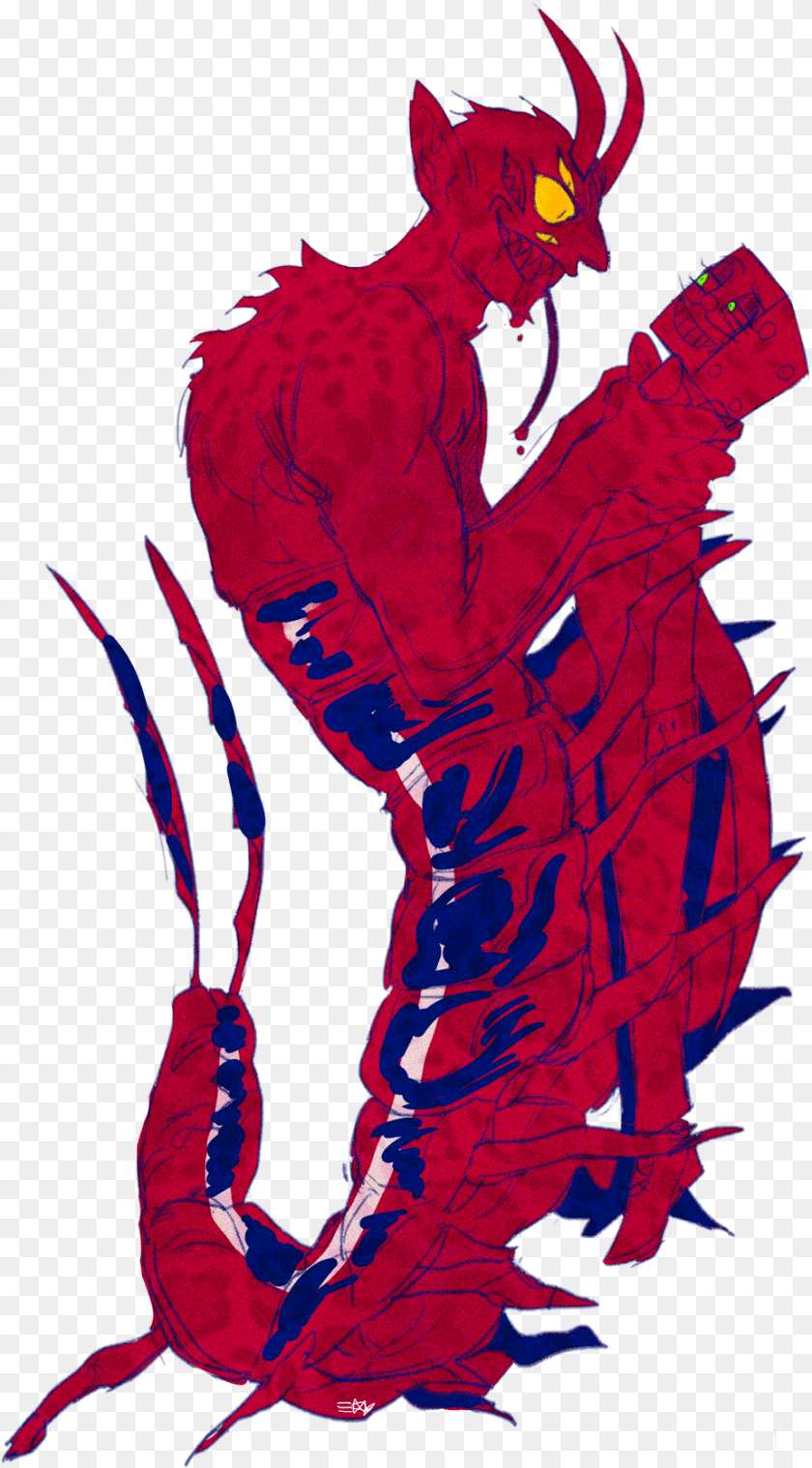 Cuphead Devil King Dice Doodle Snake Eye Starrynight000 Illustration, Person, Dragon Transparent PNG
