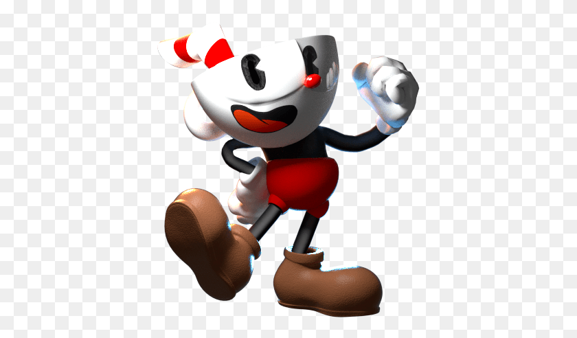 383x432 Cuphead Render I Didn39t Struggle As Much To Make This Cuphead Render, Toy, Figurine, Super Mario HD PNG Download