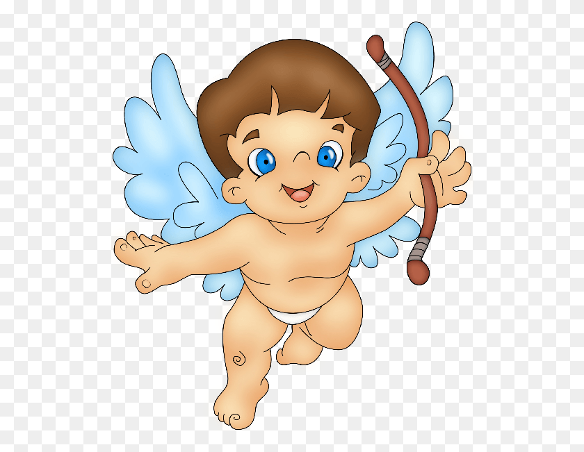523x591 Cupid Boy And Boy Angel Clipart In, Outdoors, Toy HD PNG Download