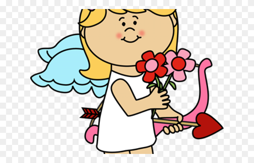 640x480 Cupid Clipart Boy Girl Boy Cupid, Plant, Flower, Blossom HD PNG Download