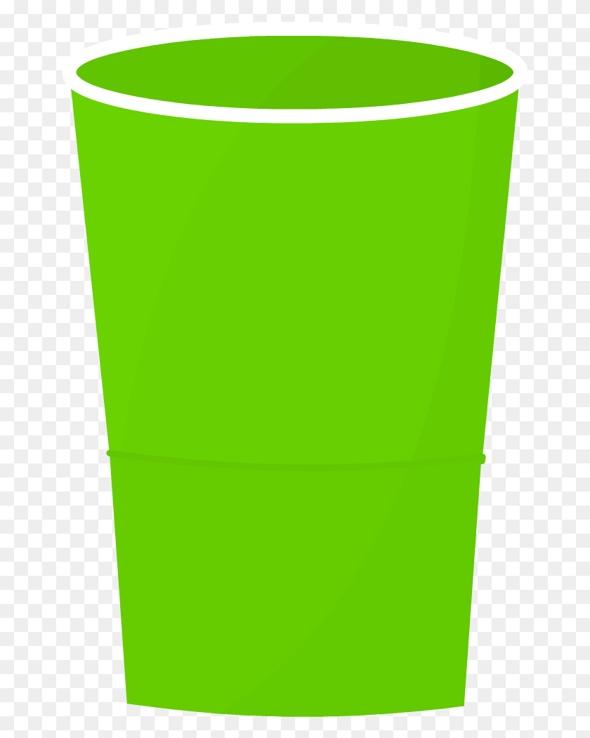 665x991 Cups Clipart Plastic Container Green Plastic Cup, Bottle, Sunscreen, Cosmetics HD PNG Download