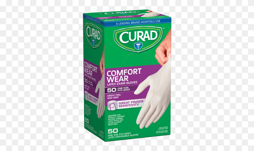 294x438 Curad Basic Care Vinyl Exam Gloves Medium 300 Count, Flyer, Poster, Paper HD PNG Download