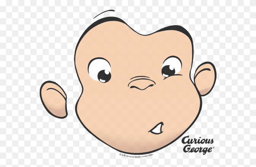 583x487 Curious George, Label, Text, Giant Panda HD PNG Download