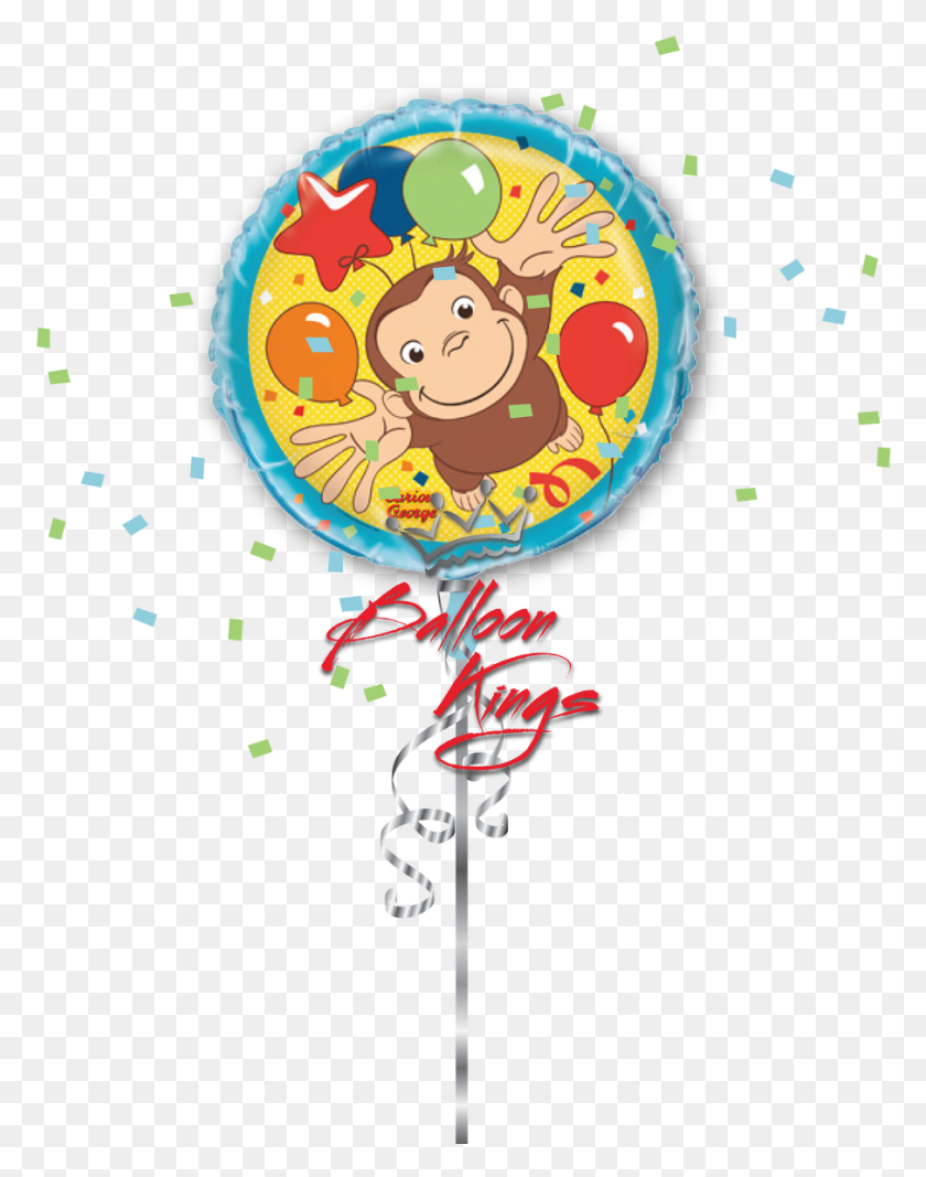 905x1169 Curious George Balloon, Graphics, Logo HD PNG Download