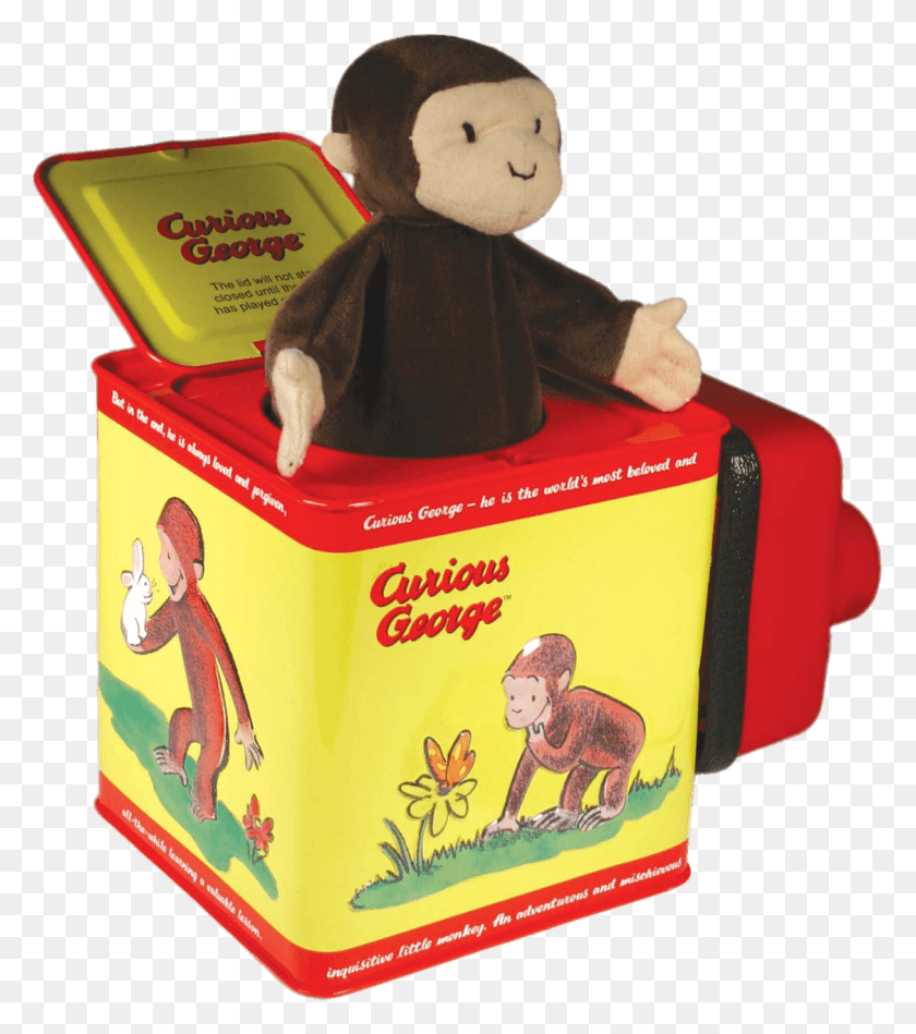1124x1282 Curious George Jack In The Box Jack In The Box, Toy, Figurine, Sweets HD PNG Download
