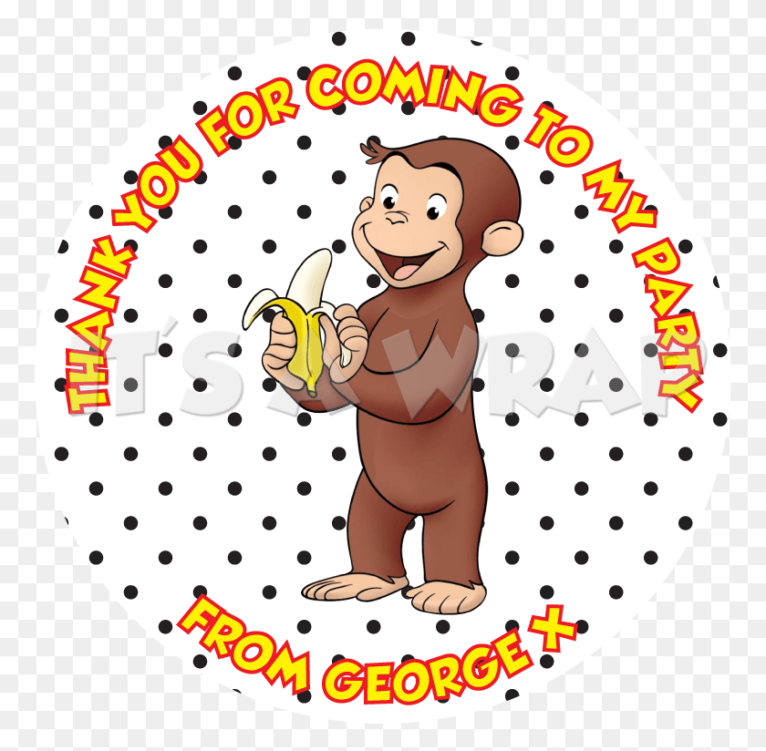 765x764 Curious George Sweet Cone Stickers Mind Blowing Mandela Effects, Face, Word, Bowl HD PNG Download