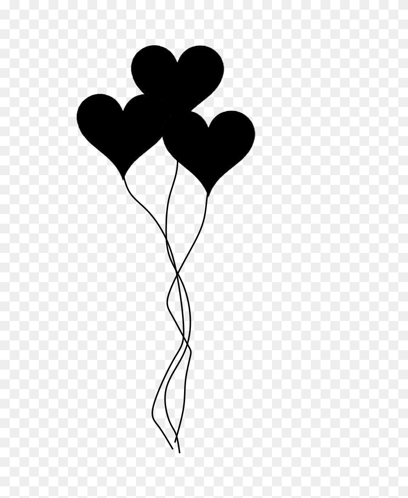 768x1024 Curl Clipart Balloon, Heart, Silhouette PNG