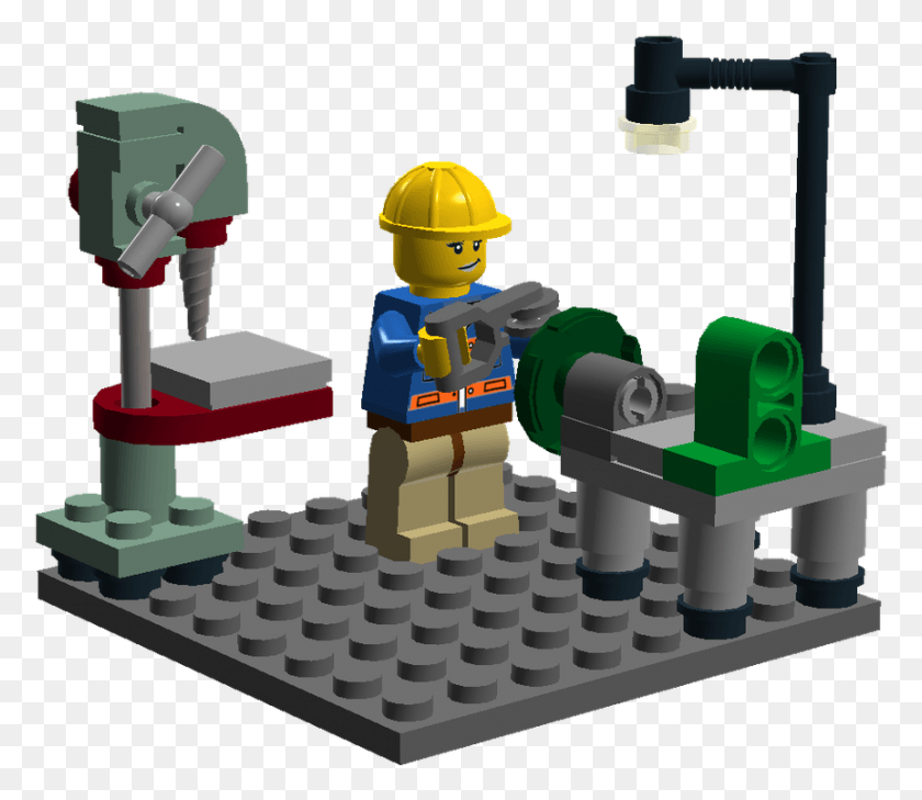863x741 Текущее Представление Изображения Lego Drill Press, Игрушка, Робот, Машина Hd Png Скачать