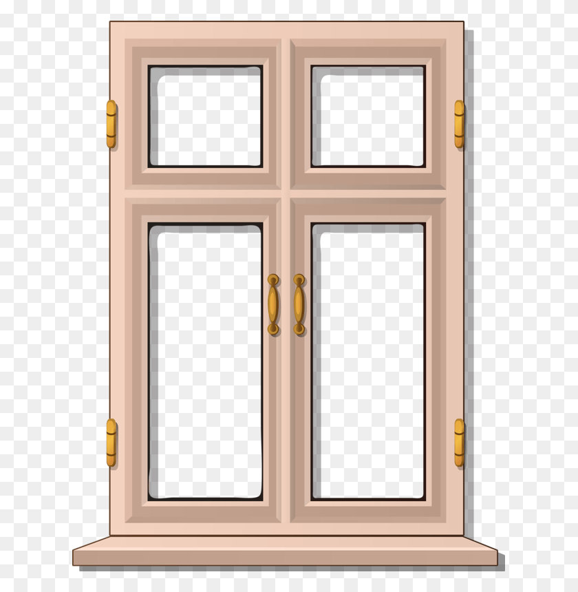 629x800 Curtain Clipart Gingerbread House Window Puertas Y Ventanas Para Maquetas, Door, French Door, Picture Window HD PNG Download