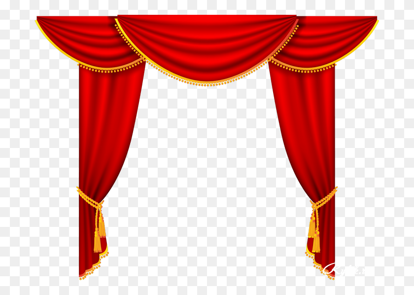 700x538 Curtains Clipart Press Button Curtain Stage HD PNG Download