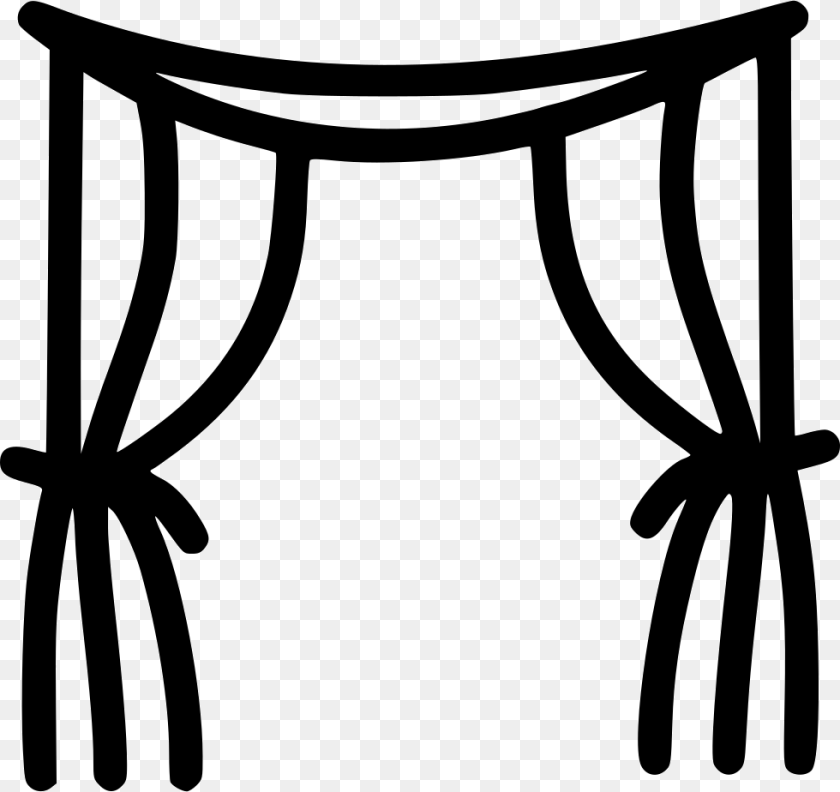 Curtains Icon Sticker PNG