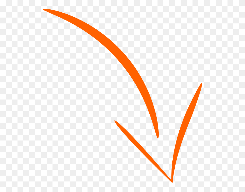 546x596 Curved Arrow Orange, Logo, Symbol, Trademark HD PNG Download