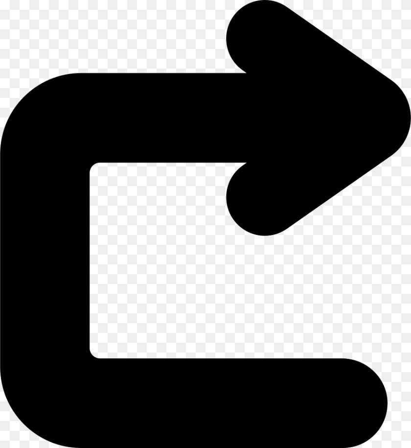Curved Arrow Square Curved Arrow, Symbol, Text, Number, Sign Sticker PNG
