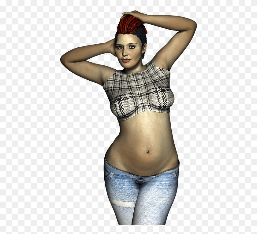 453x706 Curves Hips Plus Size Woman Female Figure Lady Fianchi Esercizi Per Dimagrire, Clothing, Apparel, Person Descargar Hd Png