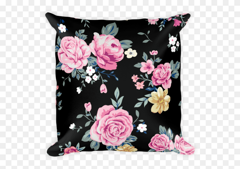 549x531 Cushion, Pillow, Rose, Flower HD PNG Download