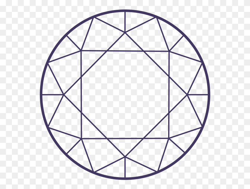 575x575 Cushion Diamond Shape Outline, Sphere, Star Symbol, Symbol HD PNG Download
