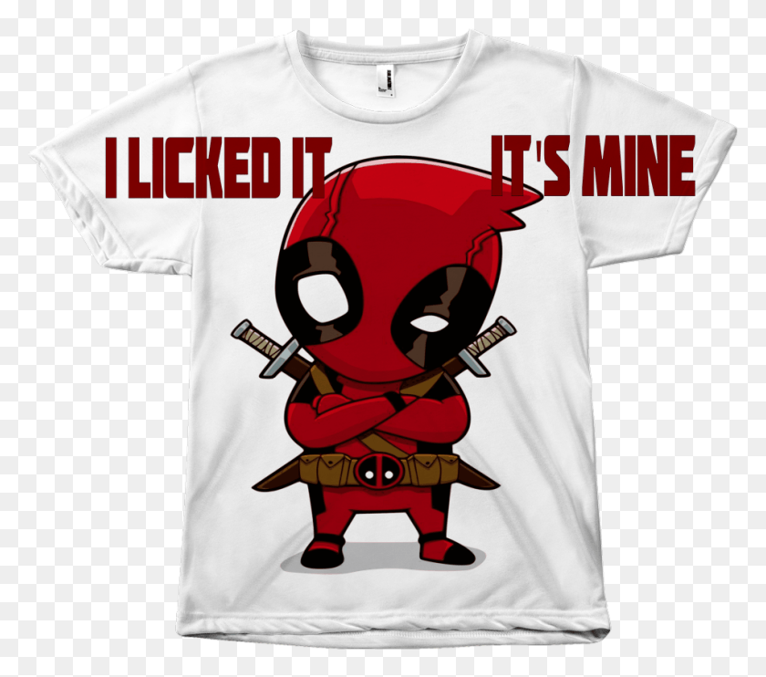 952x833 Descargar Png / Camiseta Unisex De Sublimación Chibi De Deadpool Personalizada Hd Png