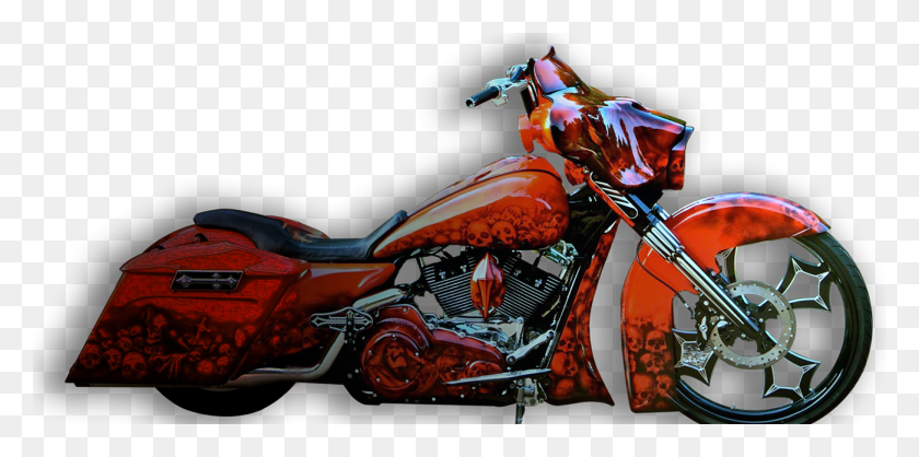 1302x599 Custom Bagger Motorcycle Chopper, Vehicle, Transportation, Machine Descargar Hd Png