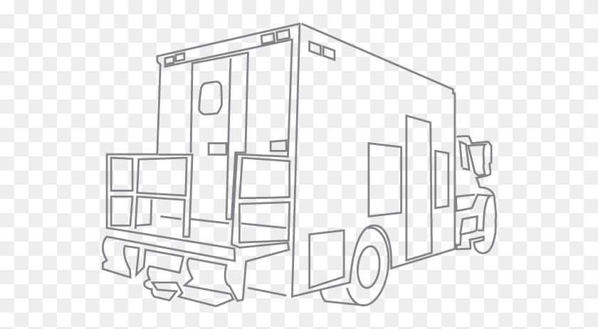556x403 Custom Body Outline Truck Body, Vehicle, Transportation, Housing HD PNG Download