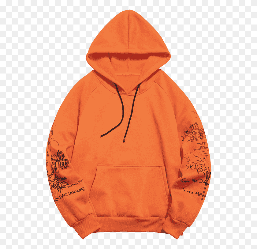 543x753 Custom Colorful Hoodie Oversize Screen Printing Gym Sweatshirt, Clothing, Apparel, Sweater Descargar Hd Png