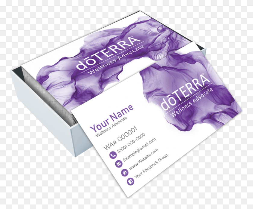 990x807 Custom Doterra Business Cards Design Business Card, Paper, Poster, Advertisement HD PNG Download