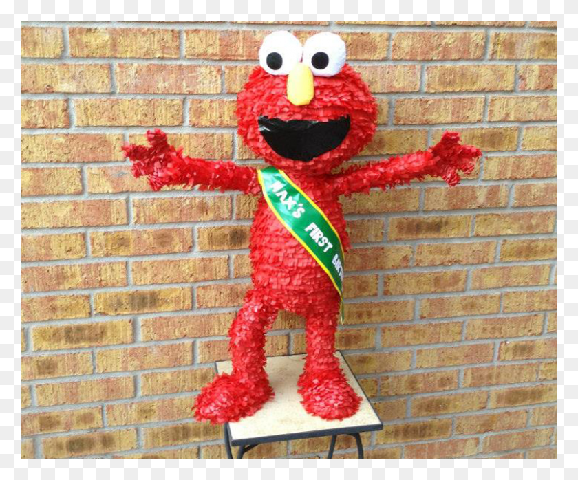 800x655 Descargar Png Elmo Piñata Personalizado Para La Venta En Houston Texas Mascot, Ladrillo, Persona, Humano Hd Png