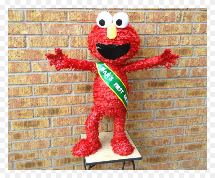 800x655 Custom Elmo Pinata For Sale In Houston Texas Mascot, Brick, Person, Human HD PNG Download