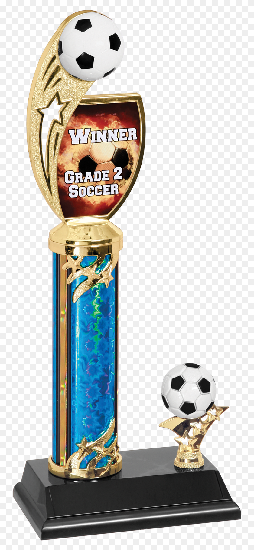 758x1755 Custom Graphic Soccer Trophy Trophy, Soccer Ball, Ball, Football HD PNG Download