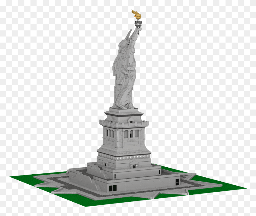1152x960 Custom Lego Building Статуя Свободы Статуя, Памятник, Скульптура Hd Png Скачать