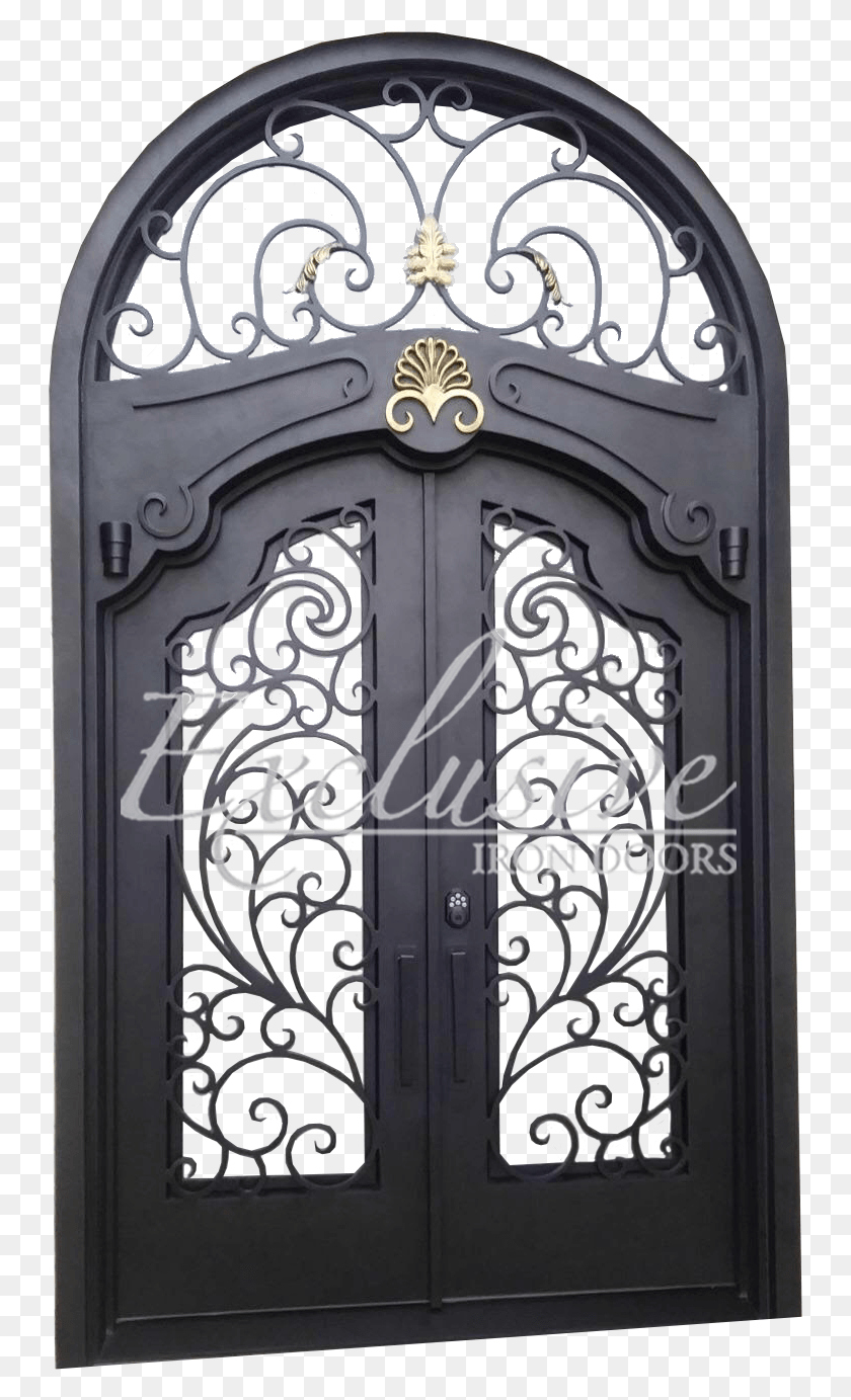 745x1323 Custom Mangold Custom Double Iron Door Home Door, Gate Hd Png Download
