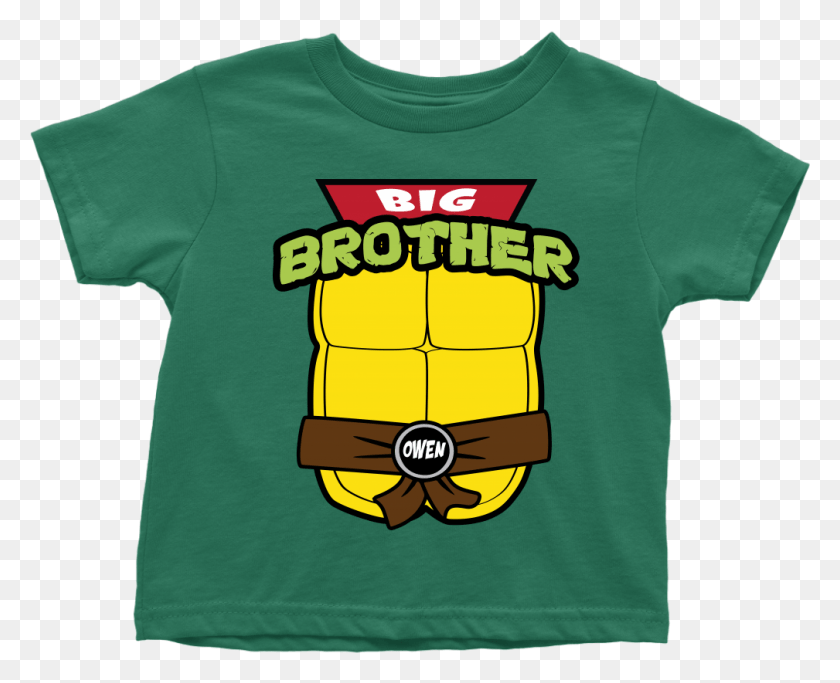 1009x807 Custom Ninja Turtle Big Brother Shirt Cartoon, Clothing, Apparel, T-shirt HD PNG Download