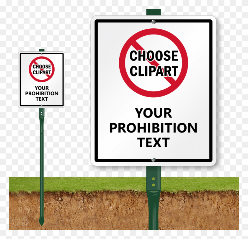 801x771 Custom No Lawn Boss Sign Do Not Pick Flowers Sign, Symbol, Road Sign, Stopsign HD PNG Download