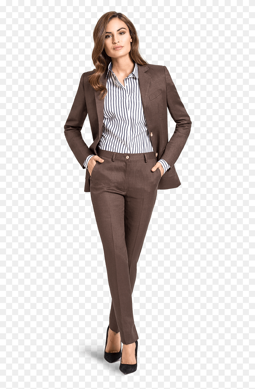 424x1224 Custom Pant Suits For Women Two Piece Women39s Pants Suit, Clothing, Apparel, Overcoat HD PNG Download
