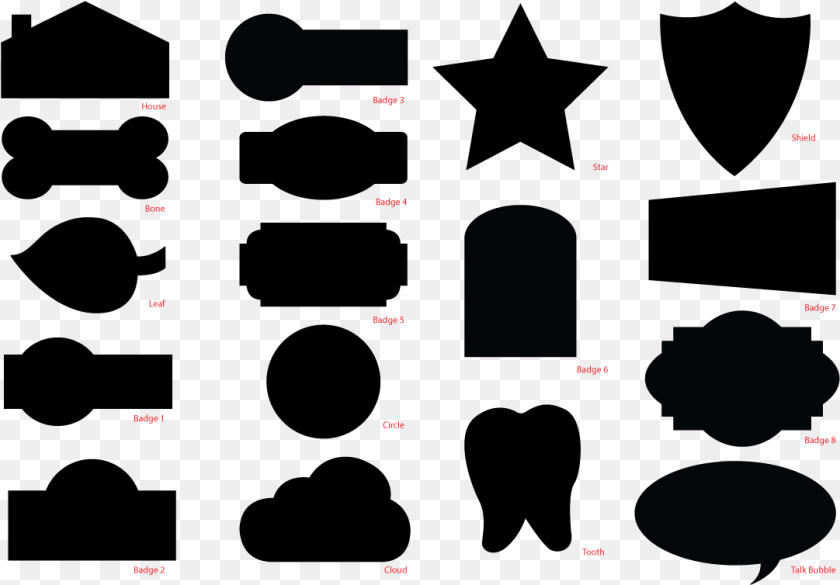 Custom Shape Badges Shapes For Name Tags, Nature, Night, Outdoors PNG