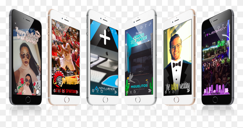 1443x709 Пользовательские Snapchat Геофильтры Iphone, Мобильный Телефон, Телефон, Электроника Hd Png Скачать