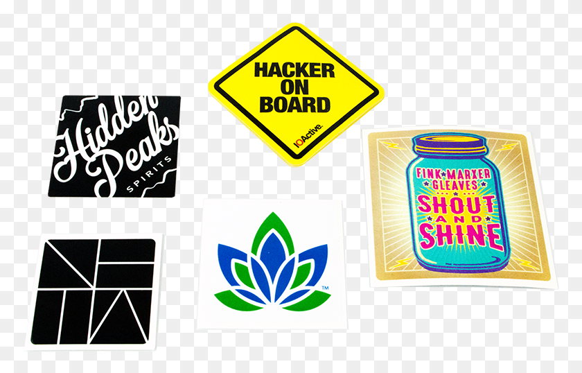 774x478 Custom Square Stickers From Stickergiant Sign, Label, Text, Symbol HD PNG Download
