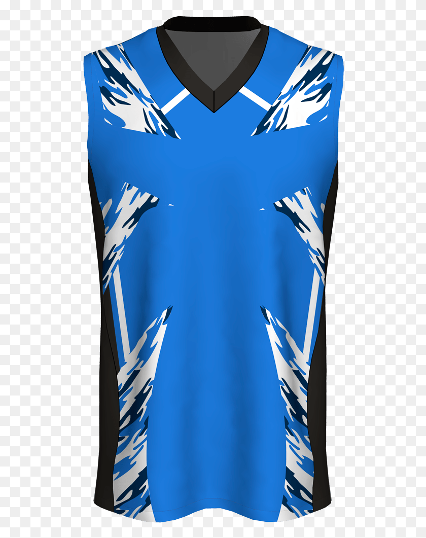 516x1001 Custom Sublimated Basketball Jersey Blue Abstract Pattern, Bottle, Clothing, Apparel HD PNG Download