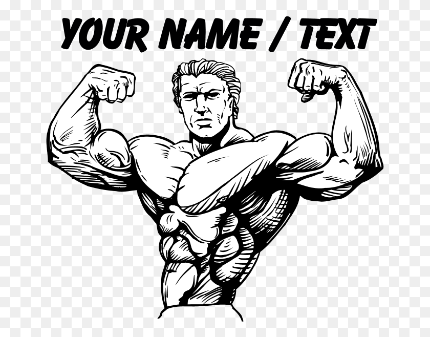 661x598 Custom T Shirt By Body Builder Clip Art, Hand, Person, Human HD PNG Download