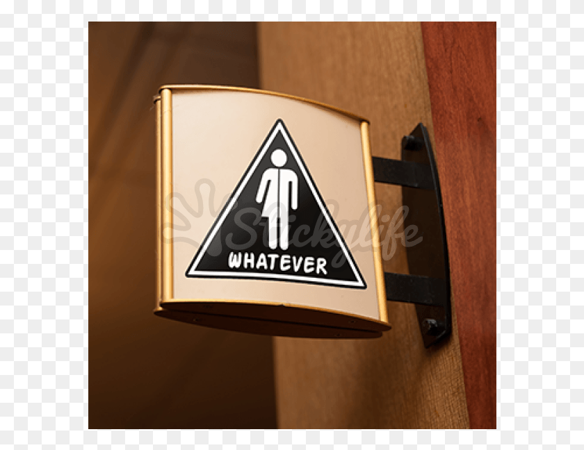 588x588 Custom Triangle Decal Sign, Lamp, Symbol, Wood HD PNG Download