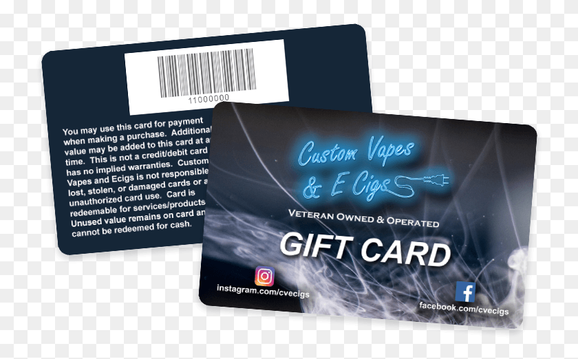 738x462 Custom Vapes Amp E Cig Shop Gift Cards With Barcodes Paper, Text, Poster, Advertisement HD PNG Download