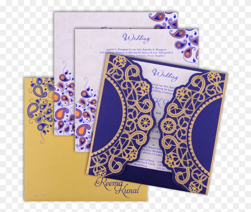 696x650 Custom Wedding Cards Flower Designer Wedding Gujarati Folding Kankotri Video, Doodle HD PNG Download