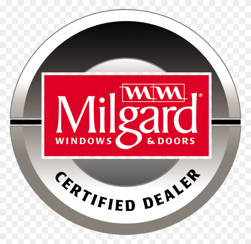 904x877 Descargar Png Windows Personalizado Milgard Certificado De Distribuidor Logotipo Milgard Windows, Etiqueta, Texto, Etiqueta Hd Png