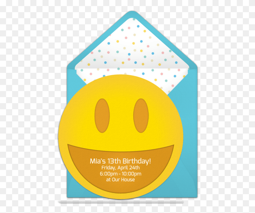 470x642 Customizable Free Emoticon Online Invitations Invitation, Paper, Food, Pattern HD PNG Download